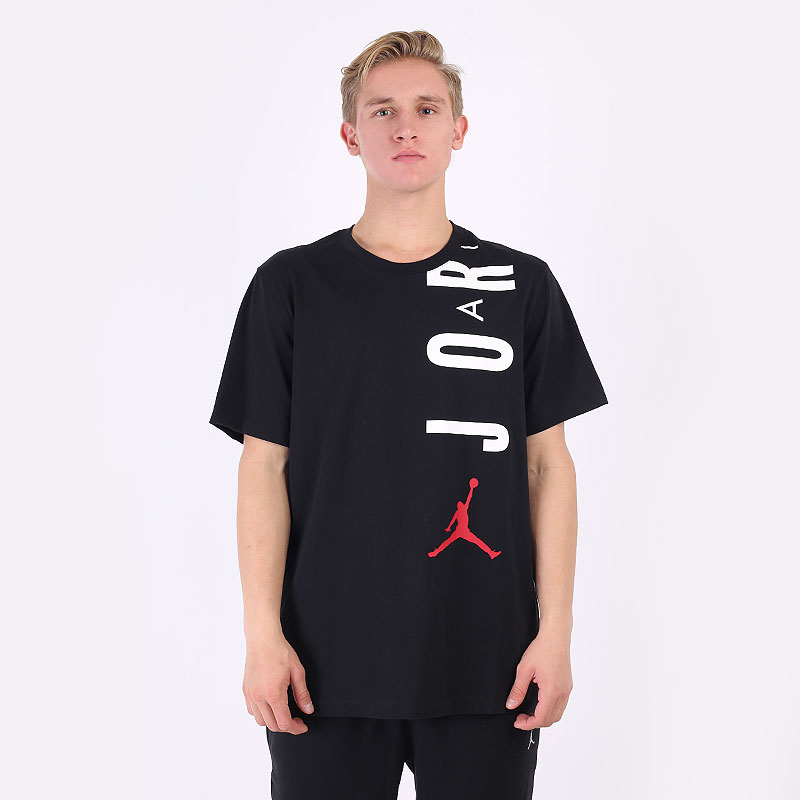 мужская черная футболка Jordan Air Stretch Crew CZ8402-010 - цена, описание, фото 3